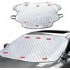 Feithmonic Parasole Auto Parabrezza Esterno, Coprisole Auto Parabrezza Anteriore, Copertura per Parabrezza con Magneti, Protezione UV Estate, Anti Calore, Pieghevole, Universale per SUV,193×157×126 cm
