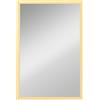 HOMCOM Specchio da Parete Rettangolare con Ganci, Specchio a Muro in Vetro e MDF, 40x60 cm, Color Legno | Aosom Italy