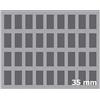 Feldherr Elemento Medio in spugna 36 spazi fanteria con fondo - 35mm FELS035BO