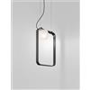 Vistosi GROOVE SOSPENSIONE 60 BIANCO SFUMATO ANTRACITE 1 LUCE ATTACCO E14