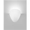 Vistosi OVALINA APPLIQUE A PARETE BIANCO LUCIDO 1 LUCE ATTACCO E27