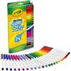 CRAYOLA LISTINO CRAYOLA, SUPERTIPS, PENNARELLI LAVABILI, PUNTA MEDIA, 24 PEZZI, COLORI ASSORTITI, SCUOLA, TEMPO LIBERO