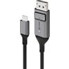 Alogic ULCDP02-SGR Cavo USB Alogic da USB-C a DPort M/M 2 m 4K 60Hz grigio