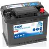 Exide Batteria per auto EXIDE 12, V 62, Ah 540, A/EN EN600 L 242 mm L 175 mm H 190 mm NUOVO