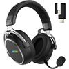 HATOR Hypergang 3 Wireless, Senza fili, Gioco, 10 - 44000 Hz, 330 g, Cuffie con microfono, Nero