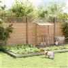 Vidaxl Recinzione da Giardino con Picchetti 24 pz 115 x 50 cm Argento