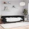 Vidaxl Letto da Giorno Nero 100x200 cm in Velluto