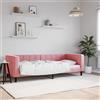 Vidaxl Letto da Giorno Rosa 80x200 cm in Velluto