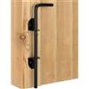 Generic Chiavistello per cancello della fattoria, cerniere in metallo, 30,5 cm, chiavistello a terra, per porte di fattoria, giardino, piscina, barca, ricambio in PVC