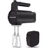 KitchenAid Sbattitore elettrico senza fili - Go Cordless - Frullatore a mano con 7 velocità e Soft Start - Fruste Turbo in acciaio inox - 60 minuti di utilizzo - Potente - Nero - Senza batteria
