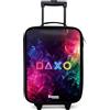 NoBoringSuitcases.com® Valigia Per Bambini Compatto 48x31x19 cm Bagaglio Ultraleggero Trolley A Mano Rigidi LED Ruote Valigie Bimbi - Ragazzo - Simboli - Gioco - Colorato
