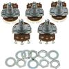Kaish 5 x B250 K lineare grande base Guitar pots W/18 mm lungo split albero potenziometri 250 K