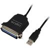 Logilink USB Cable LogiLink Parallel 1.80m black [AU0003C]