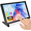 ELECROW Für Raspberry Pi Display, Mini Monitor 8 Zoll 1280×800 Touchscreen Monitor Kompatibel mit Raspberry Pi 5/4, PC/Laptop, Jetson Nano