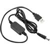 PATIKIL 12W 2A USB Step Up Tensione Convertitore, DC 5V a DC 12V Alimentazione Fornitura Adattatore Jack 5.5x2.5mm Cavo per Router LED Lampada Altoparlanti