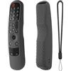 THLMT Custodia per telecomando compatibile con LG MR21GA MR22GA MR23GA AKB76036504 AKB76039901, Telecomando Smart TV Magic Pelle della manica in silicone Supporto (solo custodia) (Grigio scuro)