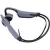 Luocute Cuffie Conduttore di Conduzione Ossea, IPX8 Impermeabilizzazione Comoda Cuffie Sportive Wireless di qualità del Suono Chiaro con Fascia di Silicone Regolabile, Adatto per il (GREY)