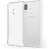 NALIA Cover Protettiva compatibile con Samsung Galaxy A20e Custodia, Sottile Cristallo Chiaro Silicone Gomma Gel Copertura, Crystal Clear Case Morbido Antiurto Skin Guscio Bumper Guscio - Trasparente