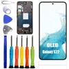 ERYNK Display OLED per Samsung Galaxy S22 5G SM-S901 [con cornice] [con impronte digitali] [6,1 pollici] LCD Display Touch Screen Digitizer con set di attrezzi