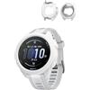 Generic Confezione da 2 custodie protettive in silicone per Garmin Forerunner 165, antiurto, antigraffio, protezione per lo schermo leggera, colore: bianco