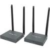 Annadue Kit di Estensione HDMI Wireless, Trasmettitore e Ricevitore HDMI Wireless 1080P Full HD 200 M con Telecomando IR, Kit di Estensione HDMI Wireless per PC Portatile TV