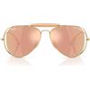 Ray-Ban Occhiali da Sole RB3029M 001/7J x Dolce & Gabbana The Outdoorsman Oro Arista/Marrone Specchiato Oro Rosé Unisex 58/14/140