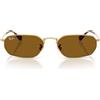 Ray-Ban Occhiali da Sole RB3947 001/33 Oro Arista/Marrone Unisex 57/18/145