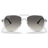 Ray-Ban Occhiali da Sole RB4376 647711 Trasparente/Grigio Sfumato Unisex 57/16/145