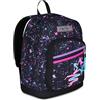Seven Zaino New Fit, Doppio Scomparto, Tasca Porta Borraccia, Scuola e Tempo Libero, Universe Spots, Bambine e Ragazze, viola scuro