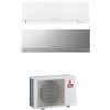 Mitsubishi Electric Condizionatore Climatizzatore Mitsubishi Electric Dual Split Inverter Kirigamine Zen Silver/White MSZ-EF R-32 12000+12000 Colore Argento Bianco con MXZ-2F53VF4 12+12 Wi-Fi Integrato