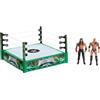 Mattel WWE - Regole della Bloodline, set ring con anello e 2 personaggi inclusi, con le superstar The Rock e Roman Reigns alti 15+ cm da collezione, 6+ anni, JDB55