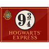 HARRY POTTER Targa Metallo Decorativa, Multicolore, 15x21 cm