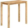 vidaXL Tavolo da Bar 112x55x108 cm in Legno Massello di Mango