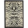 UN AMOUR DE TAPIS Un Amore di Tappeto 18315 zebrato Tappeto Moderno Polipropilene Nero 200 x 290 cm