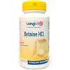LongLife® Betaine HCL | Betaina cloridrato | Normale metabolismo dell'omocisteina | Supporto digestivo | 90 compresse | 1 mese di trattamento | Vegano e senza glutine