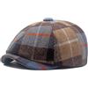 GIVBRO Cappello da uomo piatto da pittore berretto da newsboy cappello invernale cappello da golf cabbie cappello da guida, cachi, 6 7/8-7 1/2