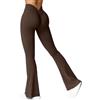 Havejoy Leggins Palestra Donna Push Up Vita Alta Pantaloni Aderenti Ginnastica Leggings Sportivi Aderente Tinta Unita Booty Pantacollant a Zampa di Elefante Moda Pantalone da Yoga Jogging Danza Casual