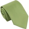 DQT Cravatta classica da sposa classica in twill stile moderno per uomo, Verde muschio