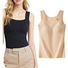 Wryhaul Built in Comfort Reggiseno Tanktop, Canottiere da Donna con Scollo a U con Reggiseno Integrato, Shapewear Dimagrante senza Maniche ad Alta Elasticità, Canotta Calda Ispessita (Colore della pelle,M)