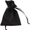 L'Arcolaio Sacchetto Tessuto 9x12 cm Portacanfetti Nero - Bomboniera Elegante 12 Pz