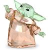 Swarovski Star Wars, Mandalorian, Il Bambino, Oggetto Decorativo con Personaggio in CristalliSwarovski , Multicolore