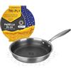 KASANOVA Padella antiaderente 24 cm Tri-ply, Rivestimento nido d'ape, Forno e tutti i piani cottura