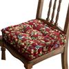 Surwin Cuscino Quadrato, Fiori Uccelli 40x40cm Cuscino Meditazione Materasso da Pavimento Cuscini per Esterno Cuscino Yoga per Soggiorno, Camera da Letto, Patio e Altro (Borgogna)
