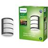 Philips Lighting lampada a parete con LED integrato Python, IP44, 2700K, Antracite