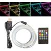 Generico Sound Activated LED Lights, 7-Color Voice-Responsive LED Strip, Dynamic Music Light Strips, Flexible Decorative Automotive Trim, Dashboard Ambient, Monitor Backlight