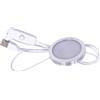 Generico Spina Luminosa - Lega Di Alluminio 6x6x0.8cm | Kit Di Illuminazione Puck USB Ultra Sottile | Luce Per Armadio 3D Per Sottopensile, Armadio, Scaffale, Installazione Facile, Efficienza Energetica E Desi