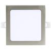 FABRILAMP FAB 146981203 | Faretto Basalto 12w 65000k Nichel Quadrato 1080lm 2,5x17x17 Cm Taglio 15,5x15,5 Cm