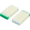 PATIKIL Staccabile Numero Timbro, Plastica 9 Cifre Carattere Dimensione 6 Numero 0-9 Combinazione Set per Card Scrapbook Insegnamento