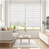 Blindecor Lira tenda a rullo giorno e notte, colore Bianco sporco, tenda per interni 120 x 180 cm (Larghezza x Altezza) | Dimensioni del tessuto 117 x 175 cm. Eleganti tende giorno e notte