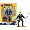 One Piece Zoro One Piece (15,24 cm) con 5 accessori, contiene sciabole intercambiabili, un fodero per le sciabole, un viso intercambiabile e un supporto a forma di pezzo di Berry
